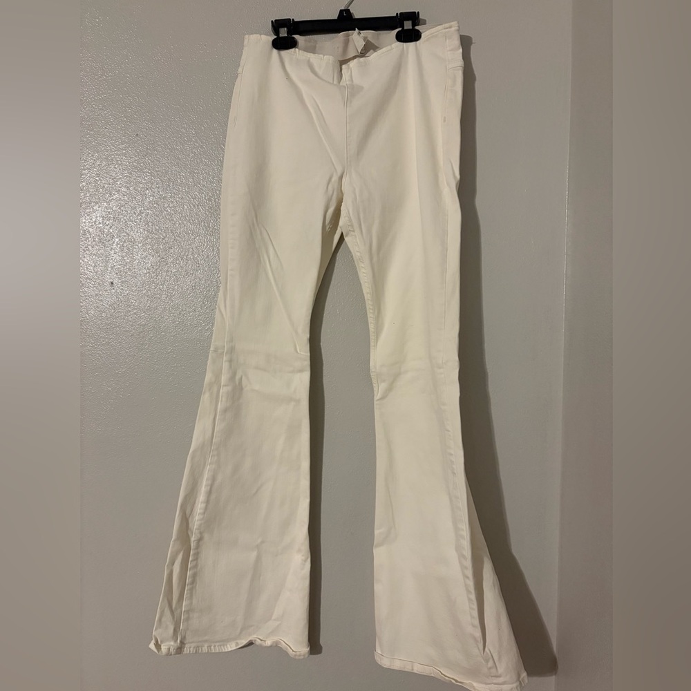 White Flared Pants